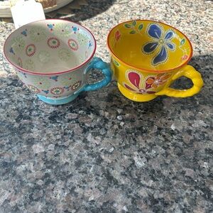 ✨Yokohama Studio Hand Painted Colorful Floral Teacup Set